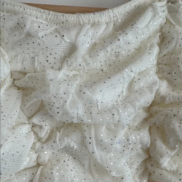 White Ruffled Ballet Dress - Picture 3 of 5